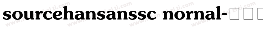 sourcehansanssc nornal字体转换